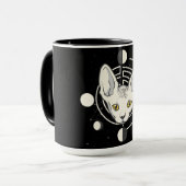 Coole Raumkatzengestaltung Tasse (Vorderseite Links)