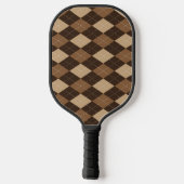 Coole Raute Muster mit Stiften Pickleball Schläger (Rückseite)