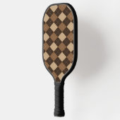 Coole Raute Muster mit Stiften Pickleball Schläger (Links)