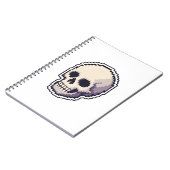 Coole ReCool Retro-Pixel-Art-Totenkopf-iPad-Smart- Notizblock (Linke Seite)