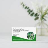 Coole Recycelnd Services Modernes Business Card De Visitenkarte (Stehend Vorderseite)