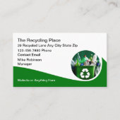 Coole Recycelnd Services Modernes Business Card De Visitenkarte (Vorderseite)