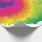 Coole Regenbogen-Gefärbte Krawatte Geschenkpapier (Ecke)