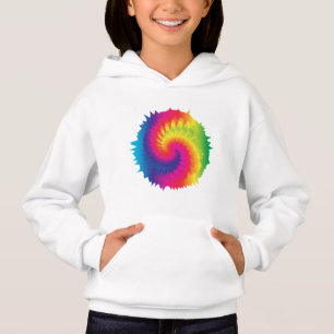 Coole Regenbogen-Gefärbte Krawatte Hoodie