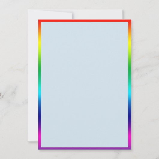 Coole Regenbogen-Jungen-Baby-Dusche mit süßen Einladung (Rückseite)