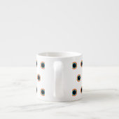 Coole Regenbogenaugen Espressotasse (Rückseite)