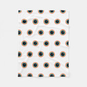 Coole Regenbogenaugen Fleecedecke (Vorderseite)