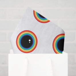 Coole Regenbogenaugen Seidenpapier