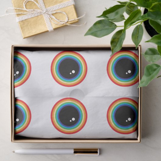 Coole Regenbogenaugen Seidenpapier (Geschenk)