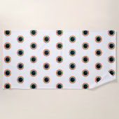 Coole Regenbogenaugen Strandtuch (Vorderseite)