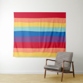 Coole Regenbogenfarben, tropisch, Sommer Wandteppich (Beispiel (Horizontal))