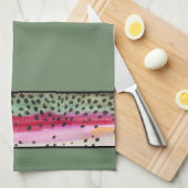 Coole Regenbogenforelle Handtuch (Viertel Falte)