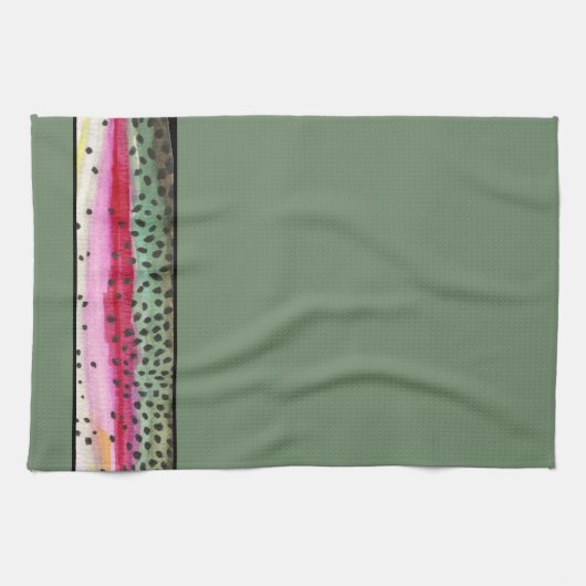 Coole Regenbogenforelle Handtuch (Horizontal)