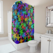 Coole Regenbogensteine Duschvorhang (Beispiel)