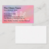Coole Reinigung von Büros und Wohnungen Visitenkarte (Vorne/Hinten)