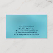 Coole Reinigungsdienste für saubere Fenster Visitenkarte (Rückseite)