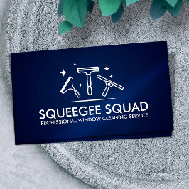 Coole Reinigungsdienste für saubere Fenster Visitenkarte