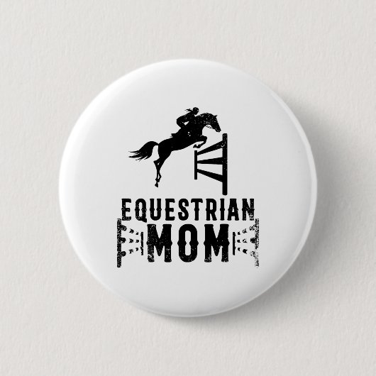 Coole Reittiere Mama Geschenk für Pferdeausstellun Button (Vorderseite)