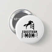 Coole Reittiere Mama Geschenk für Pferdeausstellun Button (Vorne & Hinten)