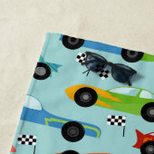 Coole Rennwagen Personalisiert Kinder Strandtuch (Beispiel)