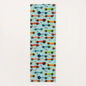 Coole Rennwagen Personalisiert Kinder Yogamatte (Rückseite)