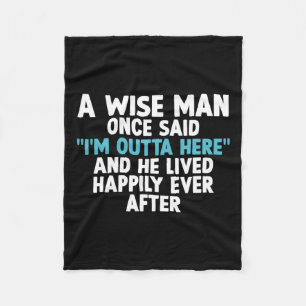 Coole Rentenart für Männer Vaterschaft Opa Retiree Fleecedecke