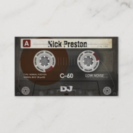 Coole Retro Audiokassette | DJ beruflich Visitenkarte