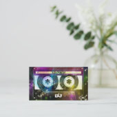 Coole Retro Audiokassette | DJ beruflich Visitenkarte (Stehend Vorderseite)