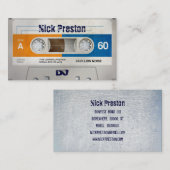 Coole Retro Audiokassette | DJ beruflich Visitenkarte (Vorne/Hinten)