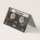 Coole Retro-Audiokassette| DJ Beruflich Visitenkarten (Vorderseite)