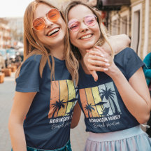 Coole Retro Beach Vacation Navy Blue Women's