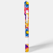 Coole Retro-Blumen-Personalisierung Case-Mate iPhone Hülle (Rückseite / Links)