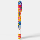 Coole Retro-Blumen-Personalisierung Case-Mate iPhone Hülle (Rückseite / Rechts)