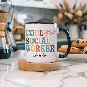 Coole Retro-Coquette-Tasse für Sozialarbeiter Tasse