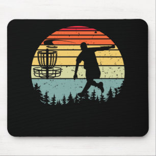 Coole Retro-Disc-Golf-Sport Vintage Mousepad