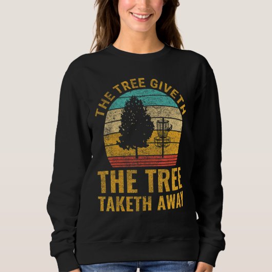 Coole Retro-Disk Golf Sport 1 Sweatshirt (Vorderseite)
