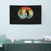 Coole Retro Disk Golf Sport Vintag Banner (Messeveranstaltung)