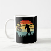 Coole Retro Disk Golf Sport Vintag Kaffeetasse (Links)