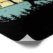 Coole Retro Disk Golf Sport Vintag Poster (Ecke)