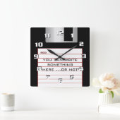 Coole Retro-Diskette Mit dem Hinzufügen eines eige Quadratische Wanduhr (Zuhause)