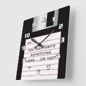 Coole Retro-Diskette Mit dem Hinzufügen eines eige Quadratische Wanduhr (Winkel)
