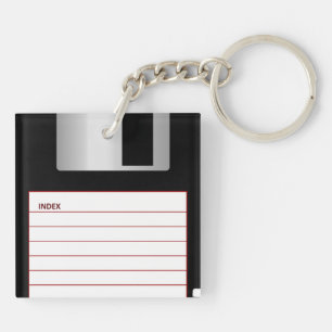 Coole Retro-Diskette Schlüsselanhänger