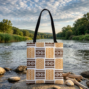 Coole Retro-Folk-Eingeborenen-Pattern-Einkaufstasc Tasche