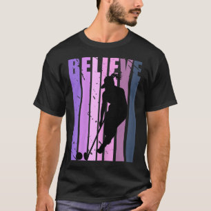 Coole Retro-Frauen-Feldhockey-Spielerin Trainer Ho T-Shirt