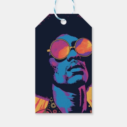 Coole/Retro-Geschenkmarke Geschenkanhänger (Vorderseite)