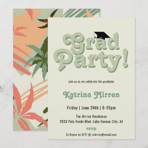 Coole Retro-Graduierungspartei Einladung