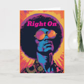 Coole/Retro-Grußkarte Karte (Vorderseite)