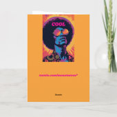 Coole/Retro-Grußkarte Karte (Rückseite)