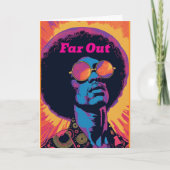 Coole/Retro-Grußkarte Karte (Vorderseite)