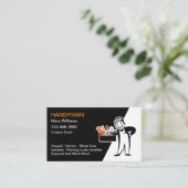 Coole Retro Handyman-Visitenkarten Visitenkarte (Stehend Vorderseite)